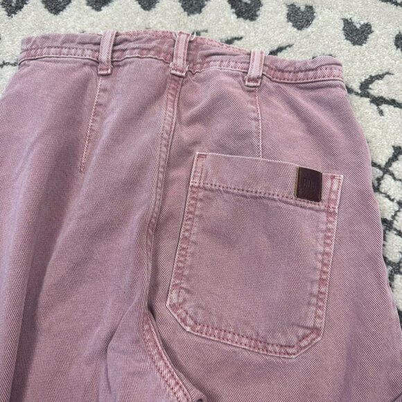 Urban Outfitters BDG Women's faded marron distressed flood pants 24x32 wide leg - Picture 5 of 8